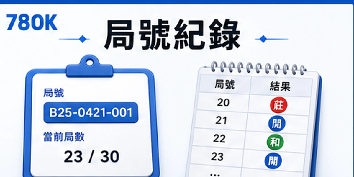 百家樂局號紀錄圖