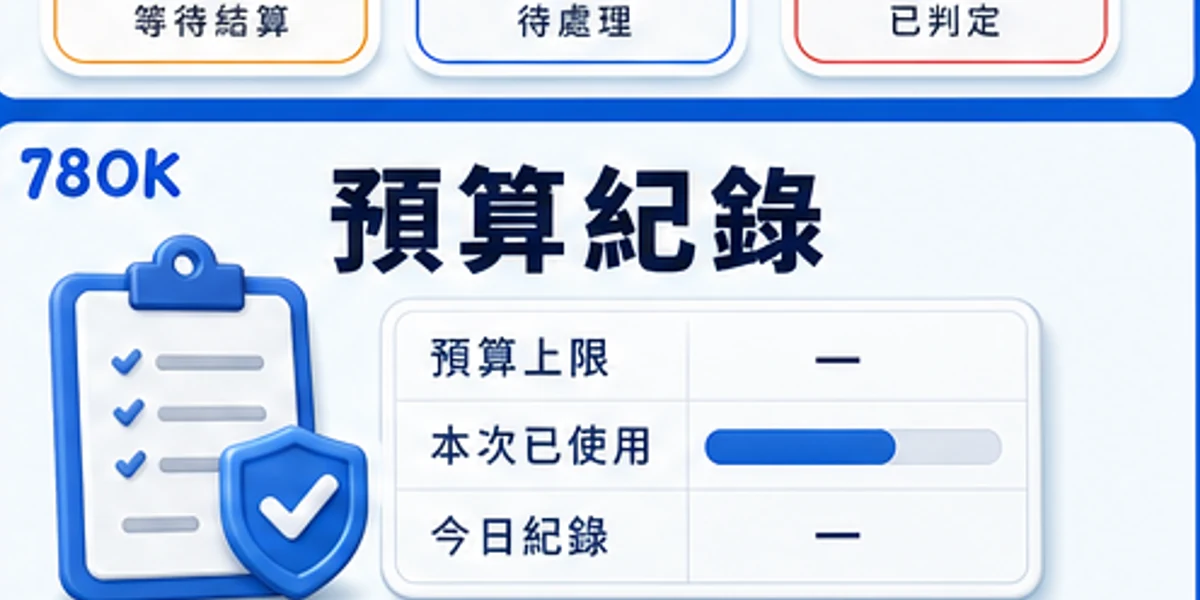 捕魚遊戲預算紀錄圖