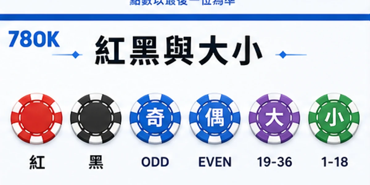 輪盤紅黑、單雙與大小圖